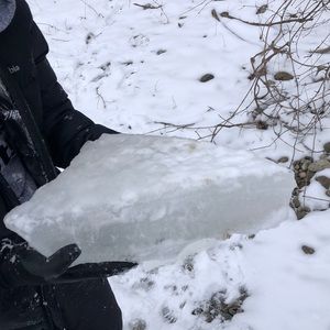 Canadian ice straight out of Great beat lake